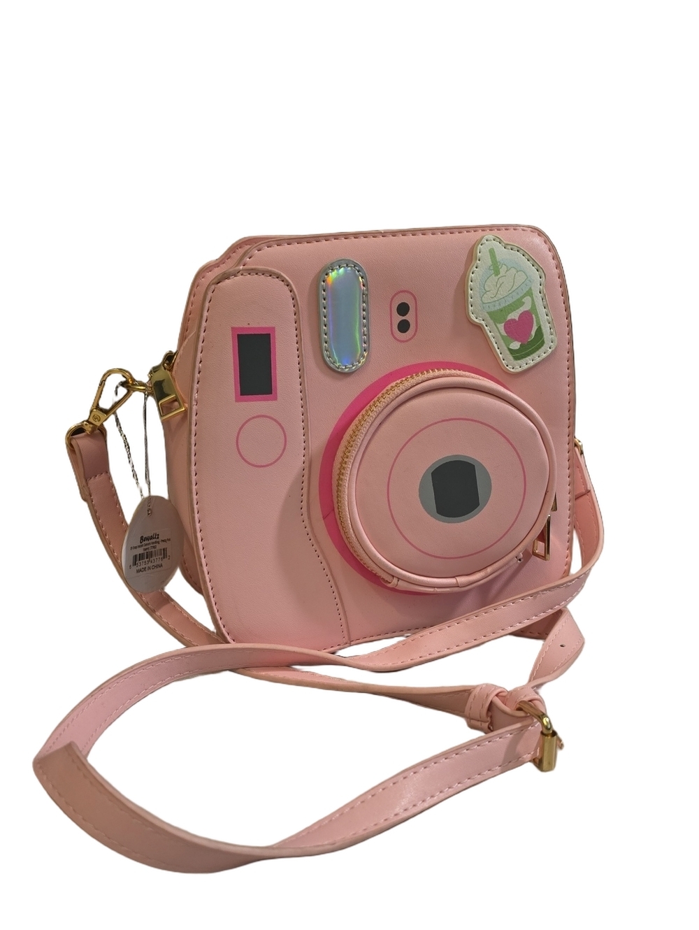 NWT Bewaltz Oh Snap Pink Instant Camera Crossbody Novelty Handbag